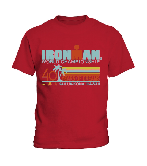 Ironman world championship 40 years of dreams Kailua-Kona Hawaii Kids T-Shirt