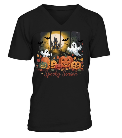 SPOOKY SEASON HALLOWEEN V-Neck T-shirt