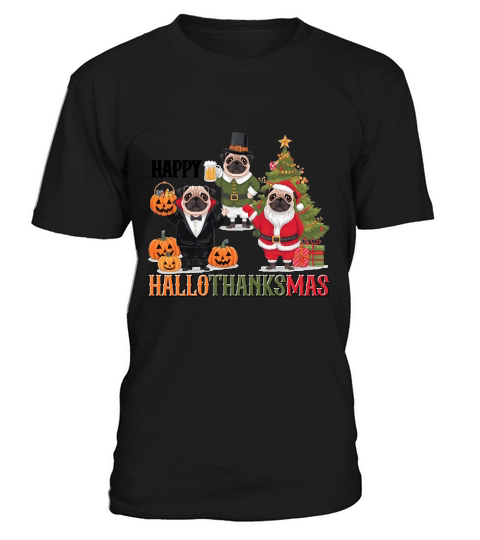 Festive Celebrate Hallothanksmas T-Shirt Unisex