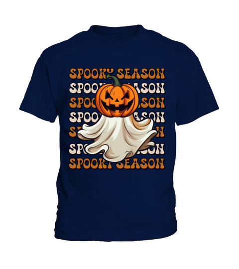 Spooky Season Halloween Boo Kids T-Shirt