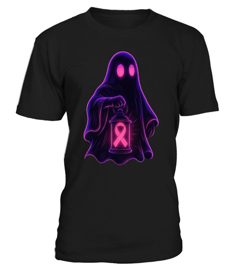 Neon Ghost Pink Ribbon Cyber T-Shirt Unisex
