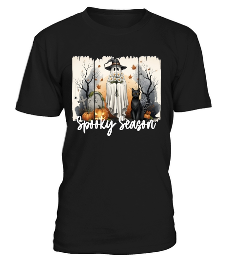 Spooky Season   White Halloween T-Shirt Unisex