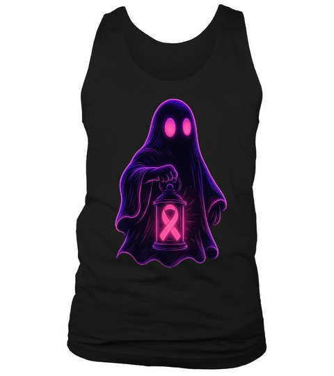 Neon Ghost Pink Ribbon Cyber Tank Top Unisex