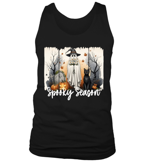 Spooky Season   White Halloween Tank Top Unisex