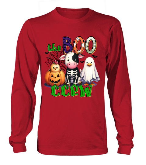The Boo Crew Halloween Farm Animals Long sleeved Unisex