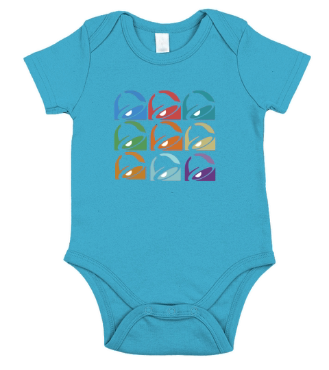 Taco bell colorfull Short Sleeve Baby One-Piece