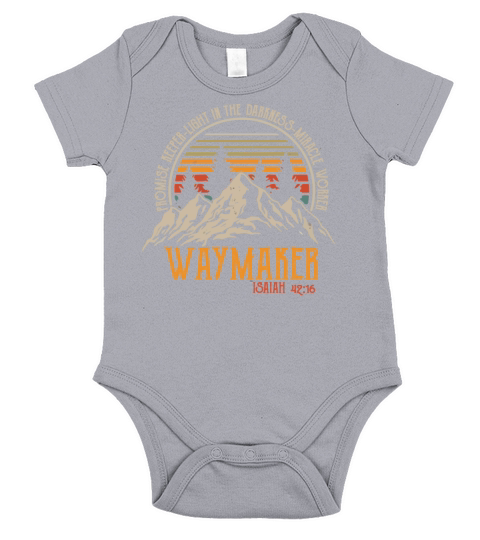 Waymaker Promise Keeper Miracle Worker Short Sleeve Baby One-Piece