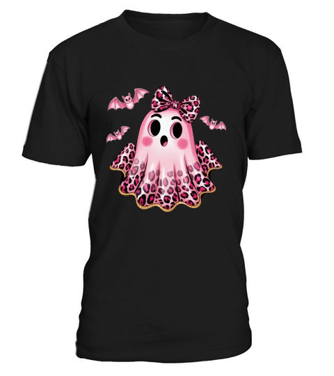 Coquette Glitter Ghost Halloween T-Shirt Unisex