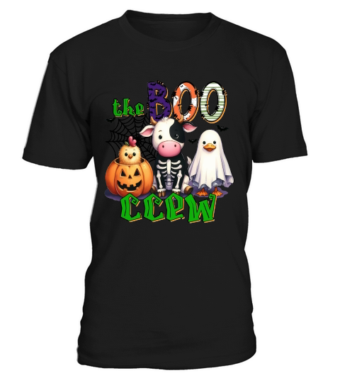 The Boo Crew Halloween Farm Animals T-Shirt Unisex