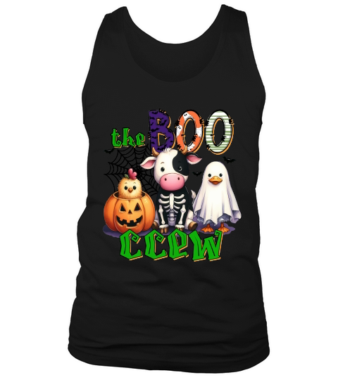 The Boo Crew Halloween Farm Animals Tank Top Unisex