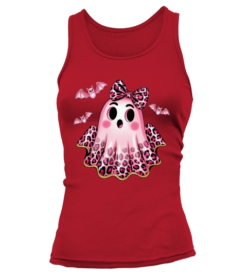 Coquette Glitter Ghost Halloween Tank top Woman