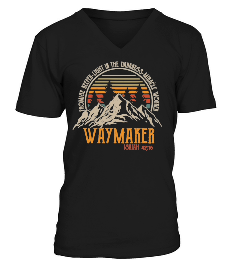 Waymaker Promise Keeper Miracle Worker V-Neck T-shirt