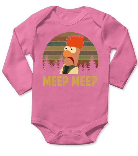 Meep Meep The Muppet Show And Beaker Long Sleeve Baby One-Piece