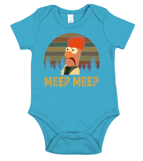 Meep Meep The Muppet Show And Beaker Short Sleeve Baby One-Piece