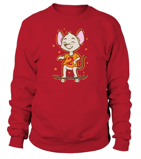 Mouse on the Skateboard Pet Sweatshirt Unisex