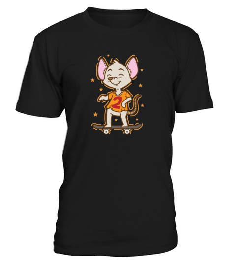 Mouse on the Skateboard Pet T-Shirt Unisex