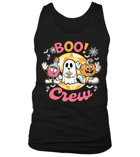Boo Crew Halloween Spooky Retro Tank Top Unisex