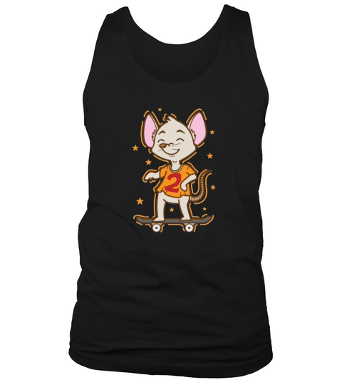 Mouse on the Skateboard Pet Tank Top Unisex