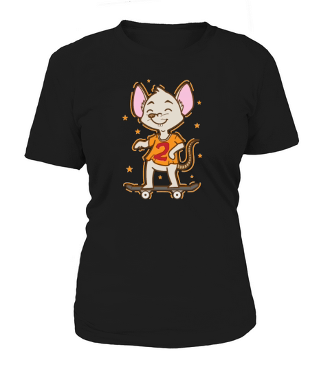 Mouse on the Skateboard Pet Women's T-Shirt