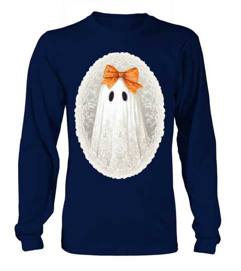 Vintage Lace Ghost Bow Halloween Long sleeved Unisex