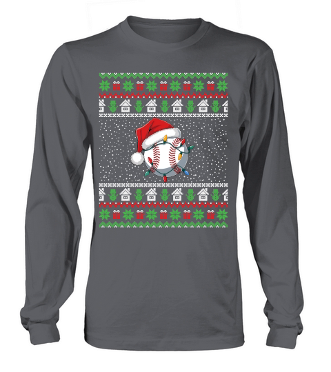 Ugly Christmas Holiday Baseball Long sleeved Unisex