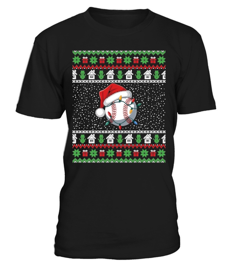 Ugly Christmas Holiday Baseball T-Shirt Unisex