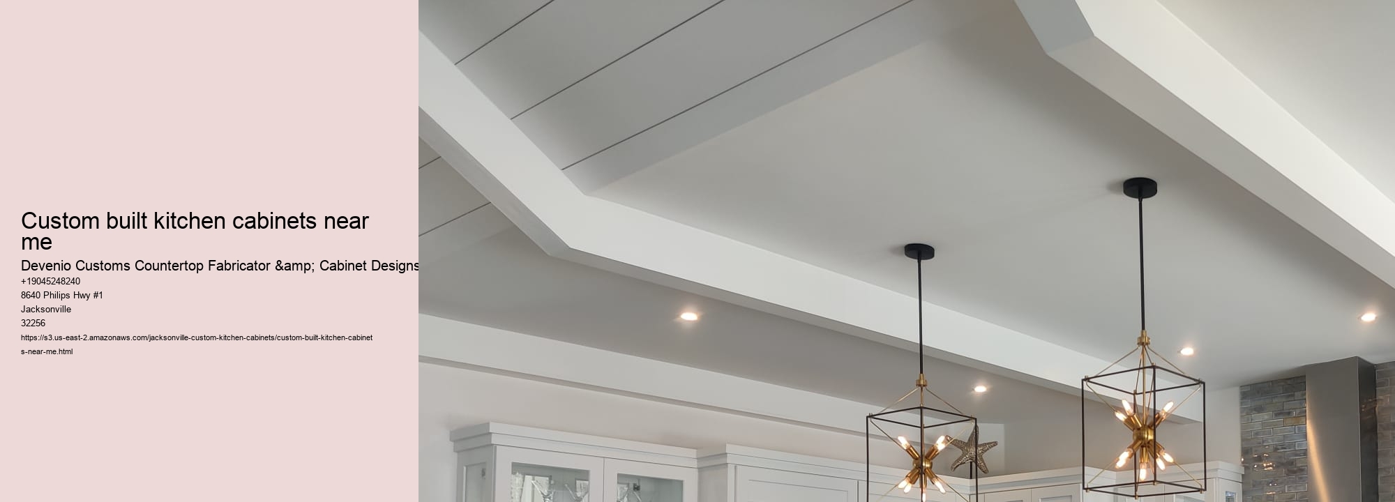 custom built kitchen cabinets near me