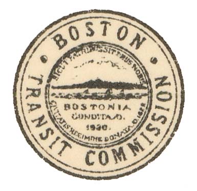 Image of Official Seal from Boston Transit Commission Report