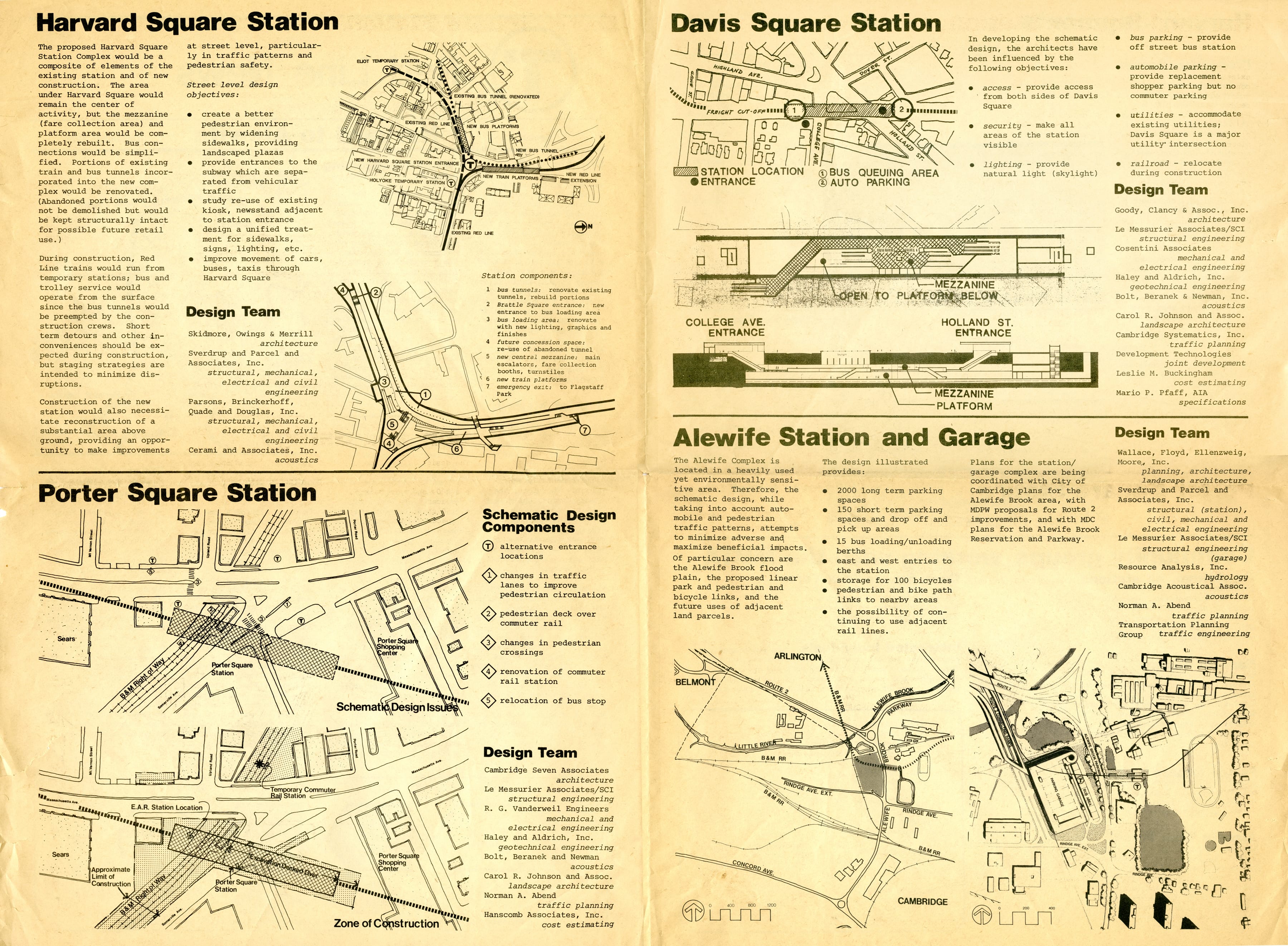 Image of “Proposed Stations of the Northwest Extension” from “Red Line News,” no. 1