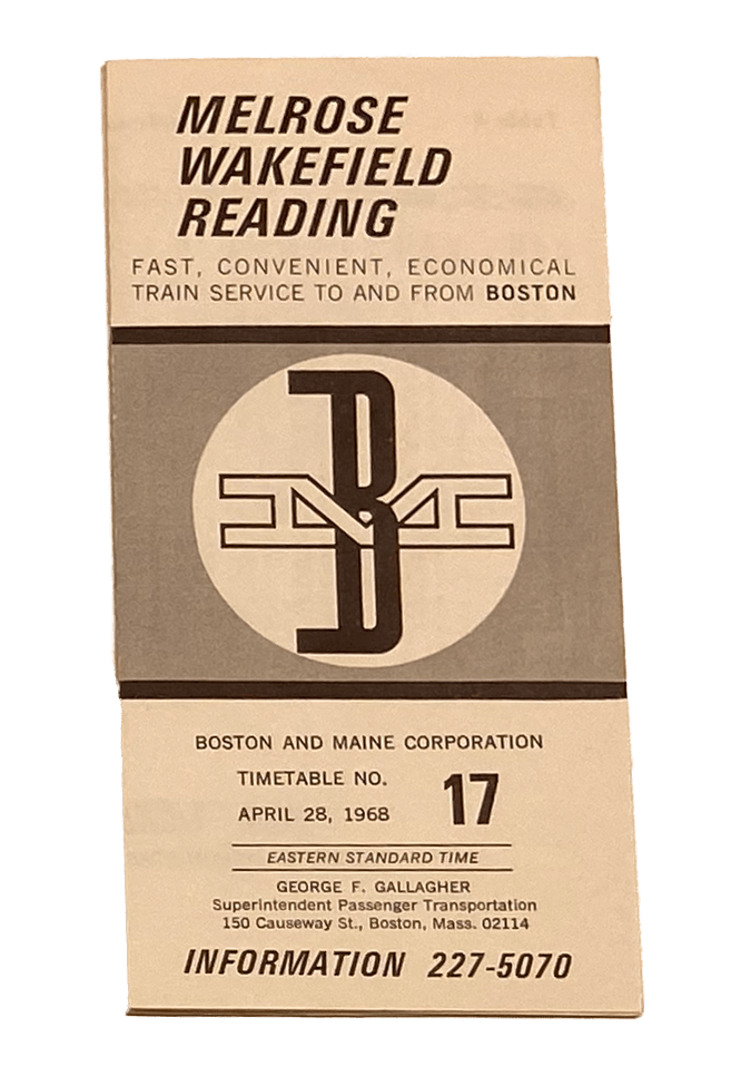 Image of Boston and Maine Corporation: Melrose Wakefield Reading Timetable