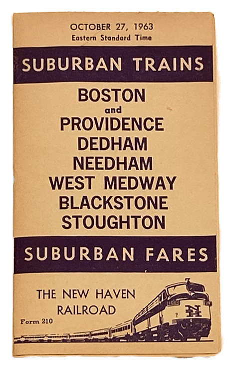 Image of New Haven Railroad Suburban Trains October 27, 1963