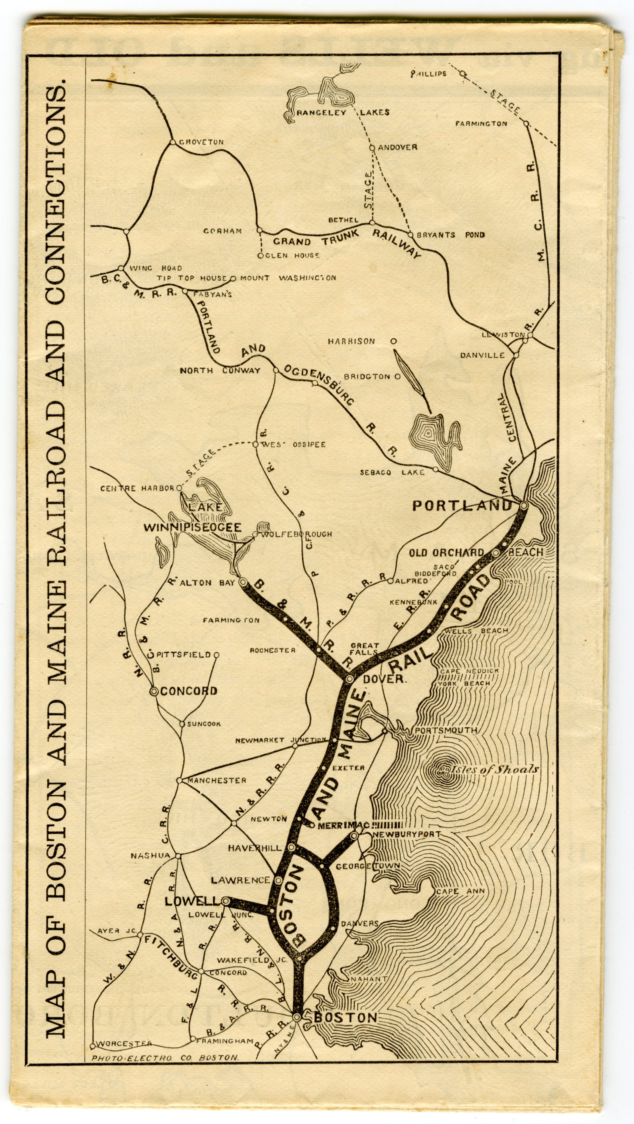 Image of Boston & Maine Railroad Map