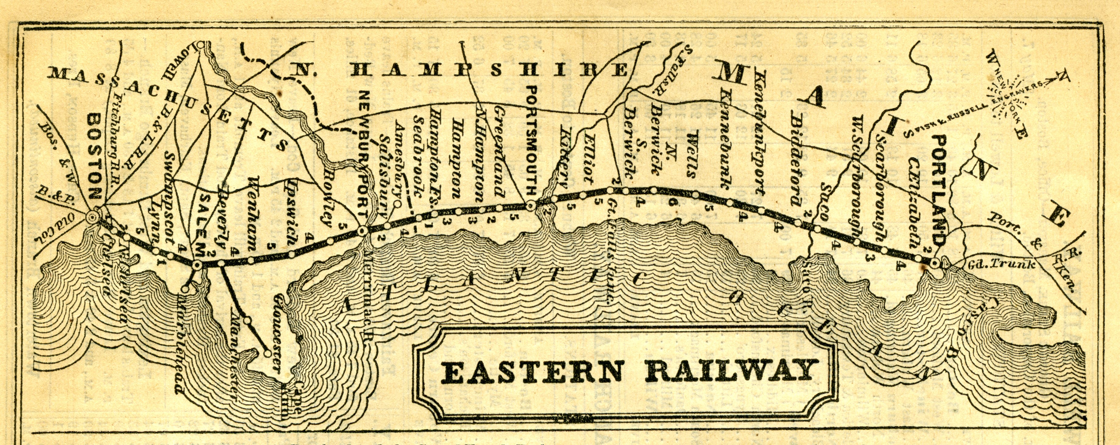 Image of Eastern Railroad Map