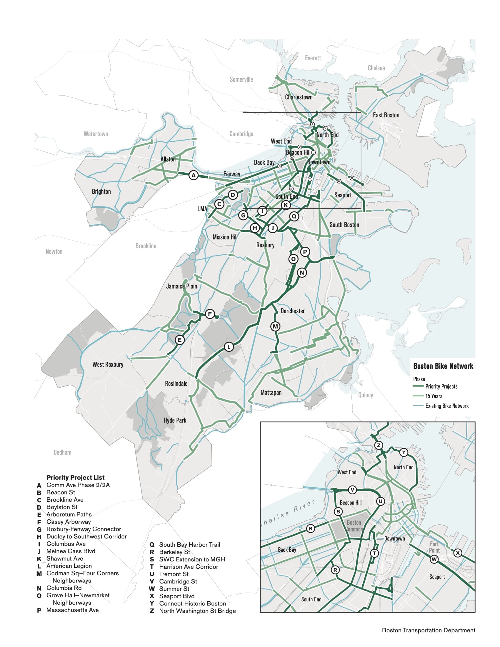Image of “Boston Bike Network,” from Go Boston 2030 (p.153)