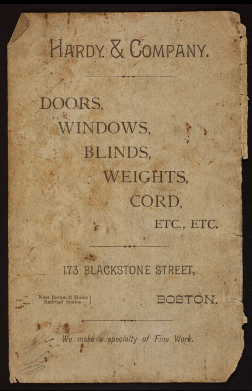 Advertisement from Historic New England