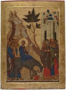 Icon of the Entry into Jerusalem (15th century Russia)