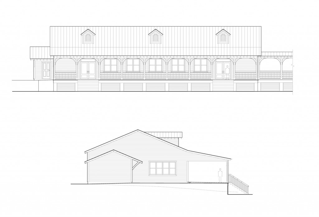 West Elevation of Parish Hall