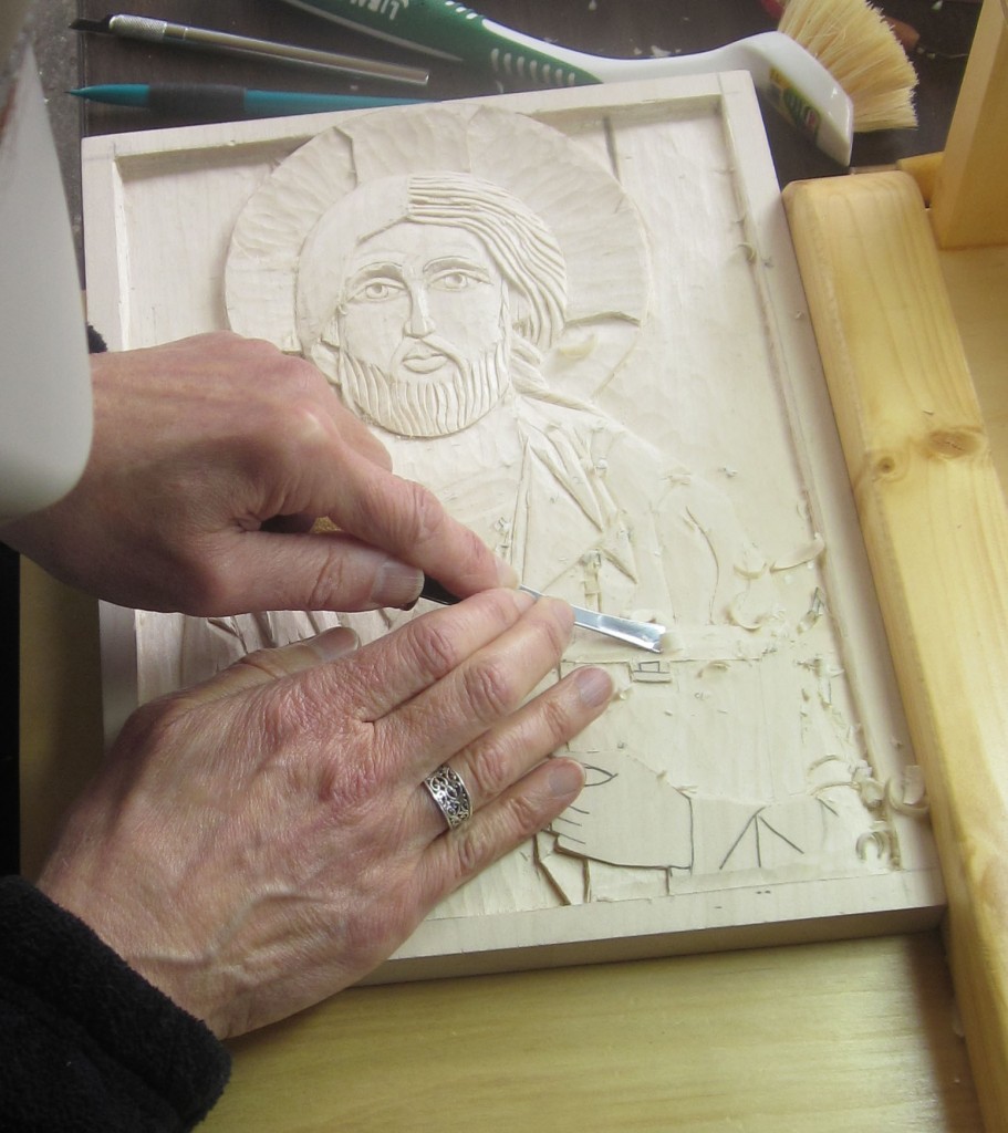 Lynne Attaway working.