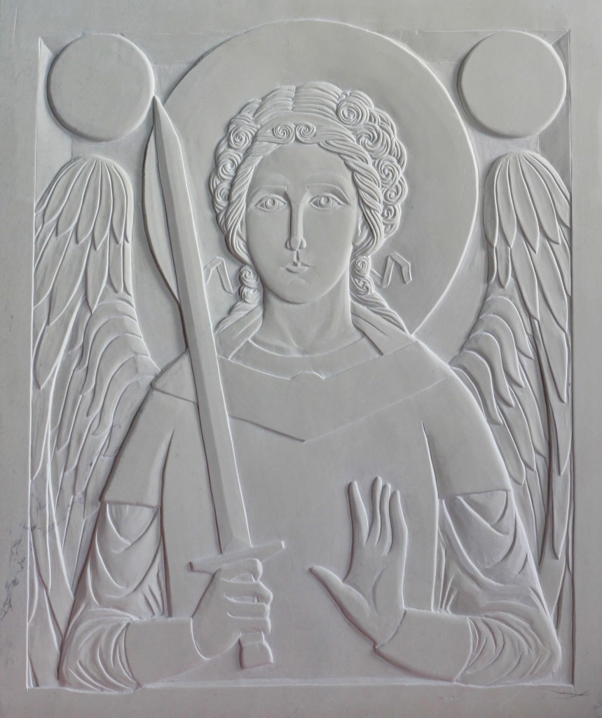 Carved icon without stones