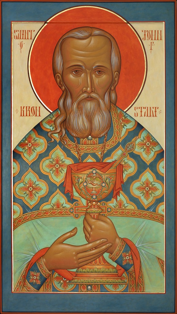 Icon of St-John of Kronstadt by the hand of fr. Silouan Justiniano.