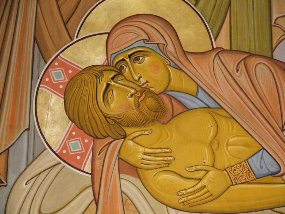 Detail of the deposition of the Christ