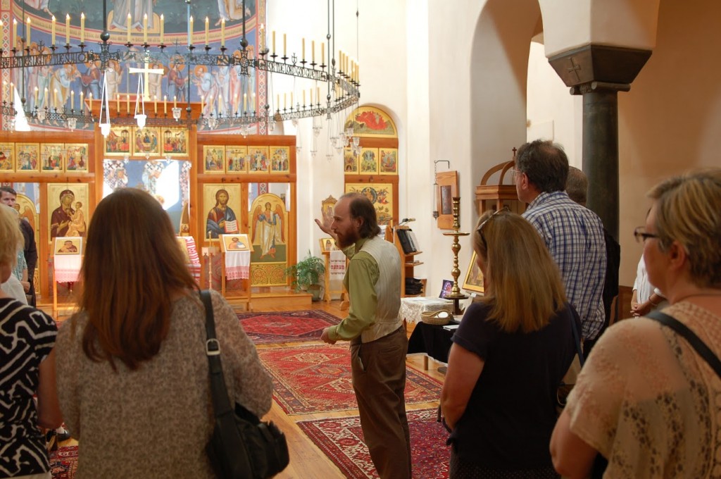 Andrew Gould describing the role of icons in the architecture of the church