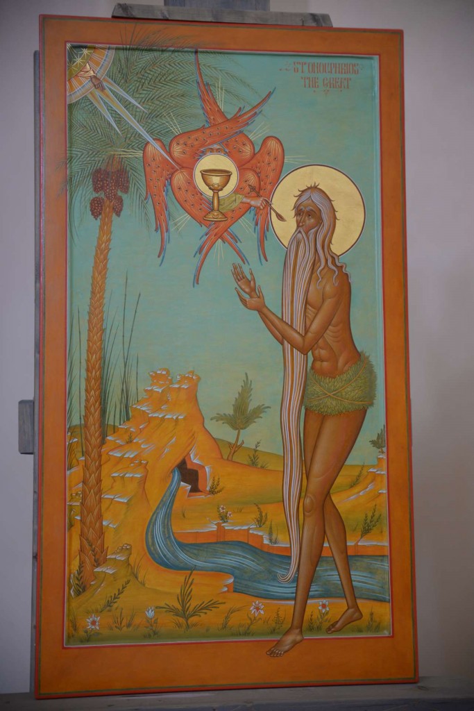 Saint Onuphrius, painted by Fr. Silouan