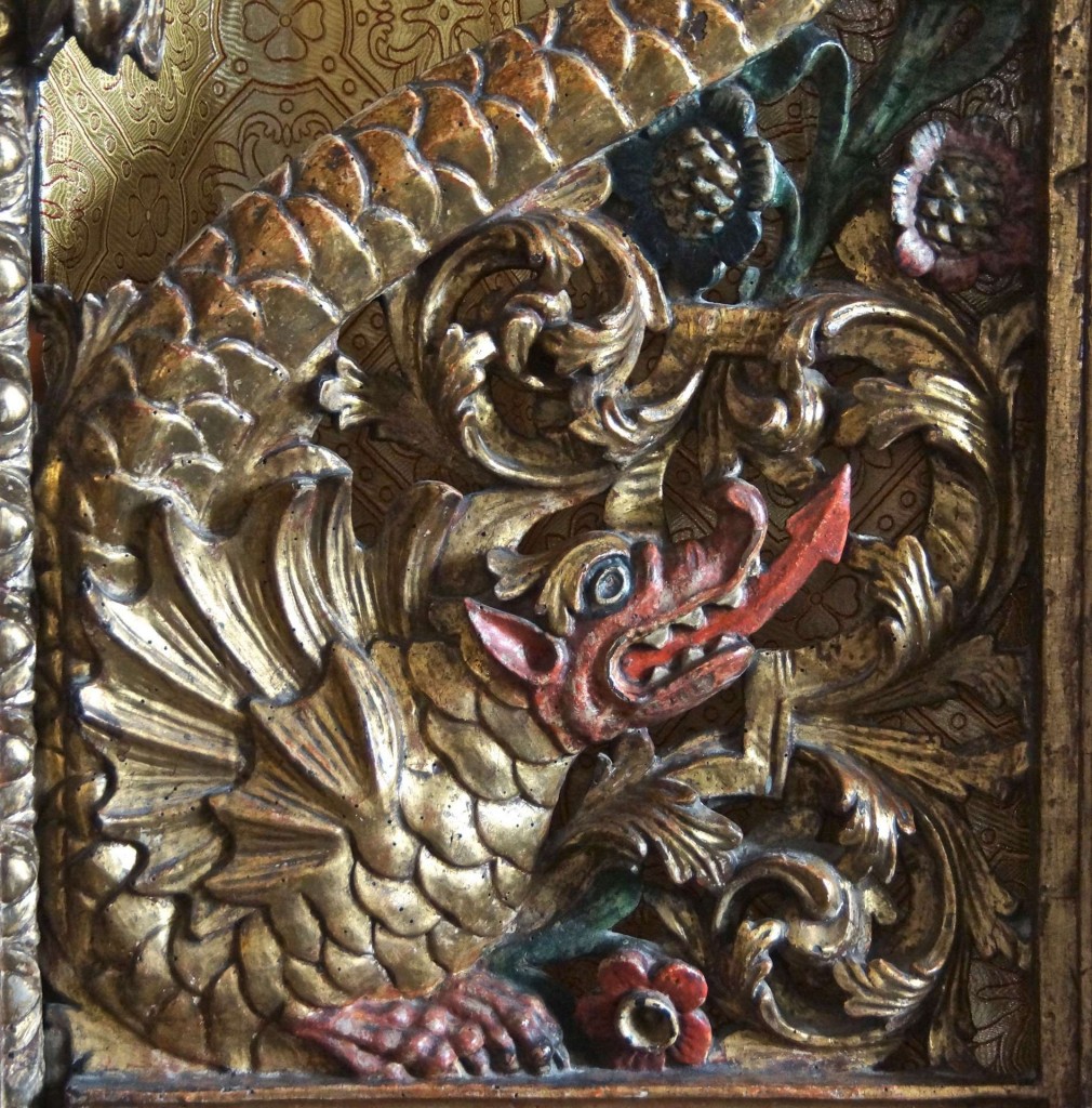 Detail of the holy doors, from the above screen.