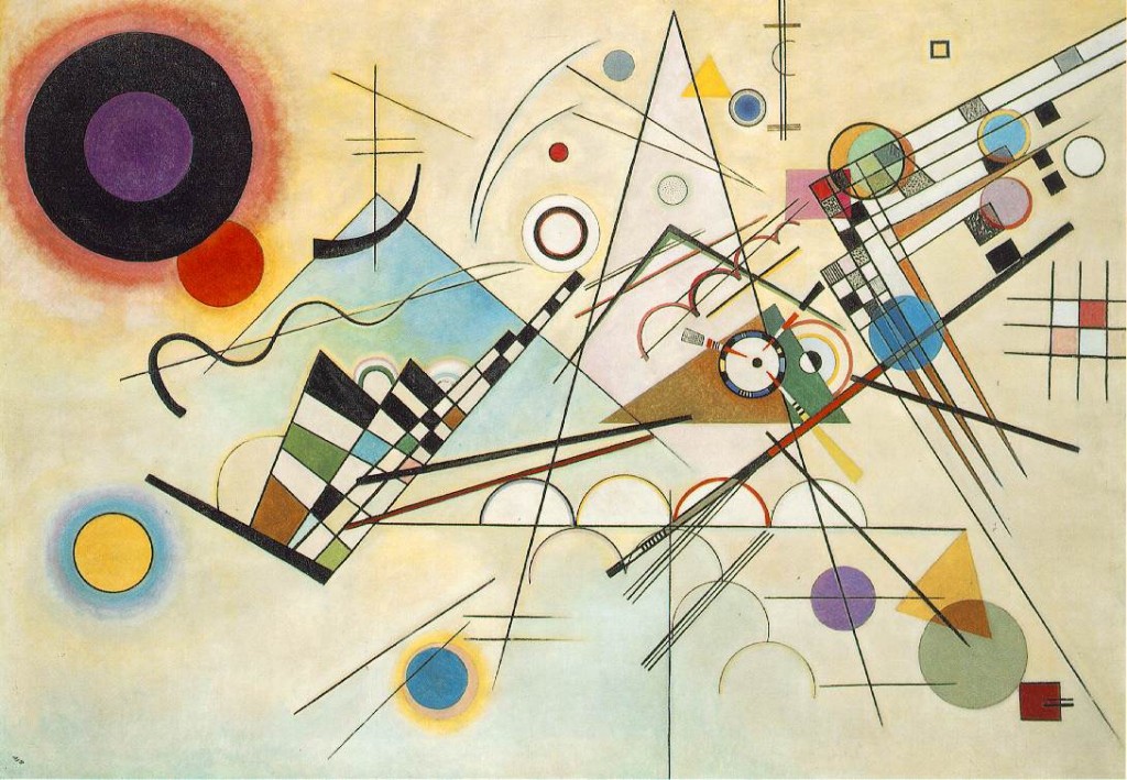 Wassily Kandinsky. Composition 8, an example of 20th century Russian geometric abstraction