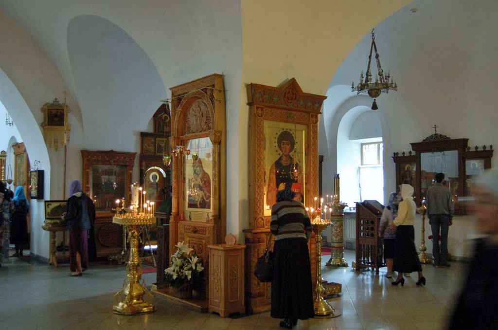 Inside the church before Vigil.