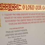 Developing an Anglo-Byzantine Calligraphy for Memorial Plaques