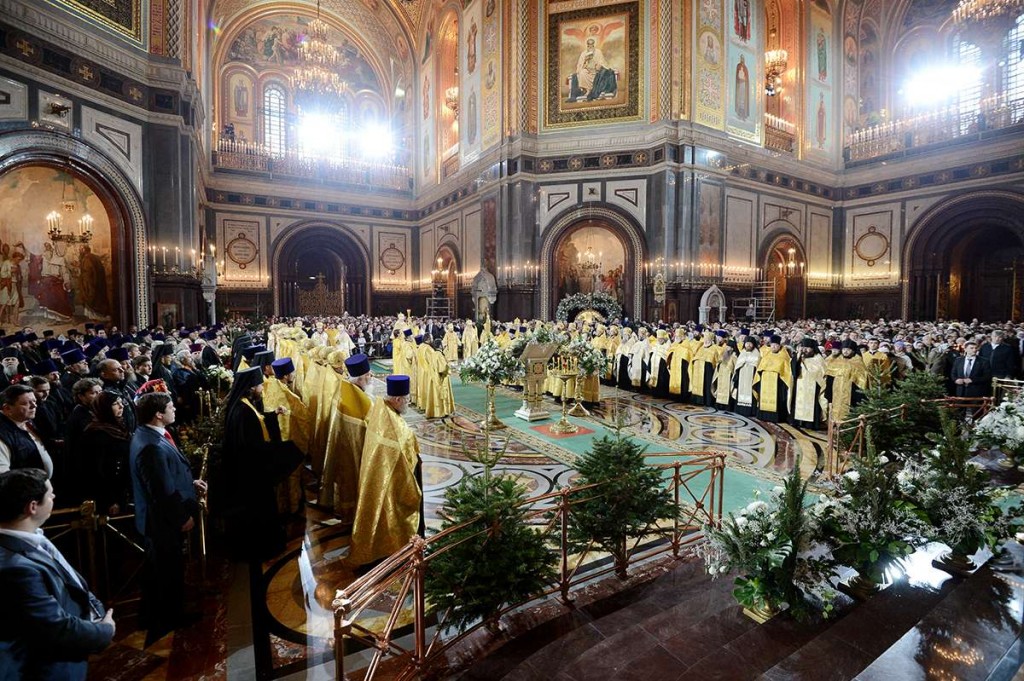 Christmas Vespers at the Cathedral of Christ Our Savior, Moscow, 2013