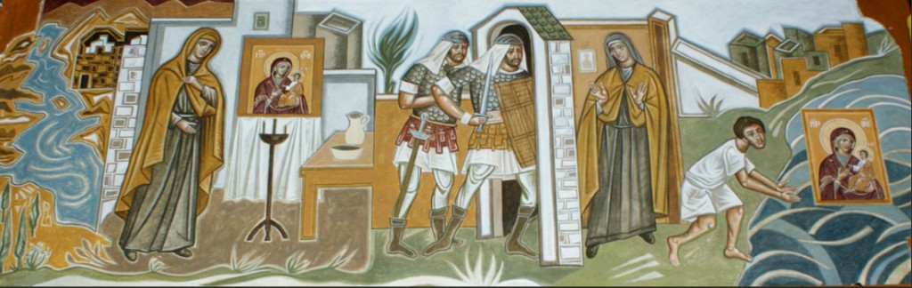 Kornofolia wall paintings, by Markos Kampanis.