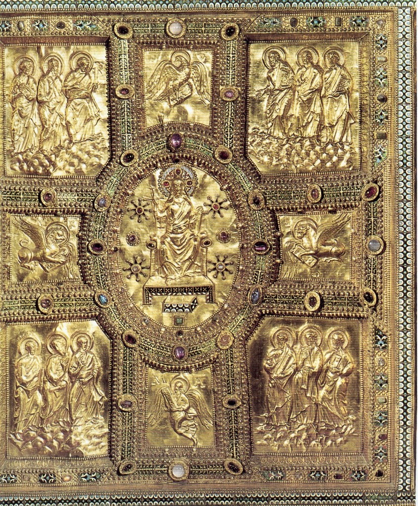 Christ in Majesty, The Golden Altar of St. Ambrose, 830 840, St. Ambrose Church, Milan, Italy